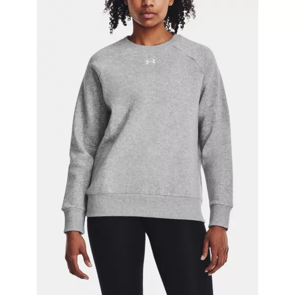  Ženski sweatshirt UNDER ARMOUR UA RIVAL FLEECE CREW 1379508-012 SIVA 