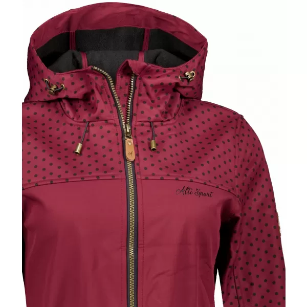  Ženska softshell jakna ALTISPORT GEMEE TAMNOCRVENA 