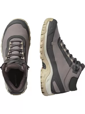 Ženske cipele SALOMON SHELTER WATERPROOF W ŠLJIVA MAČIĆ/FANTOM/DESERT TAN