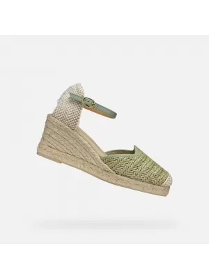 Ženske sandale GEOX GELSA LOW SVIJETLO ZELENA