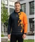 Muška premium funkcionalna majica ALTISPORT VOJ/ALM112MI01 CRNO-FLUO NARANČASTA