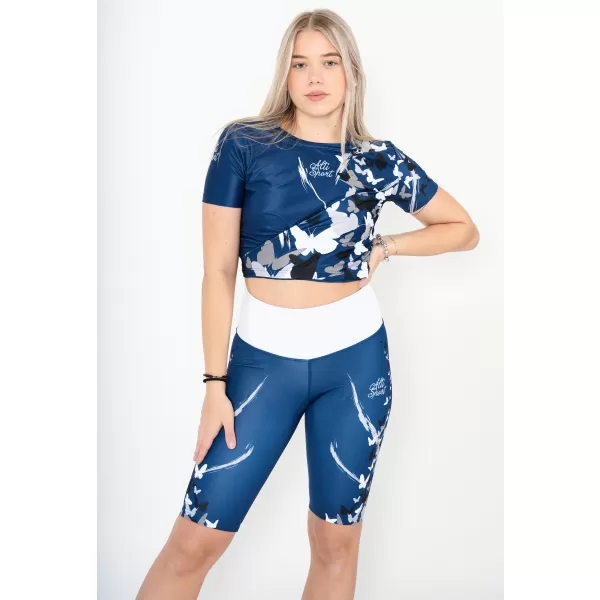  Ženski funkcionalni vrhunski skraćeni top ALTISPORT VOJ/ALW022TR07 NAVY NAVIKE 