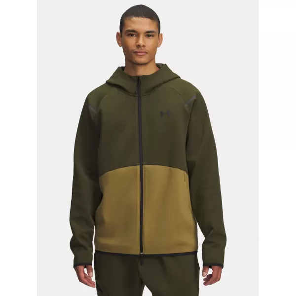  Muški sweatshirt UNDER ARMOUR UA UNSTOPPABLE FLC FZ HD EU ZELENA 