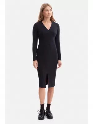 Haljina BEWEAR B307 CRNA