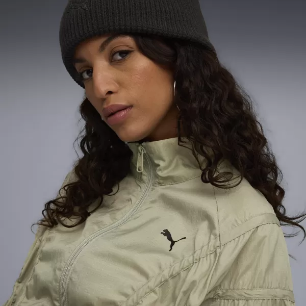  Ženska jakna PUMA DARE TO OVERSIZED WOVEN JACKET 63214882 LUX VOJSKA 