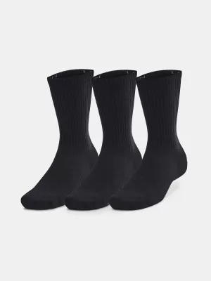 Čarape UNDER ARMOUR UNISEX UA TC 3PK CREW 1386311-001 CRNA