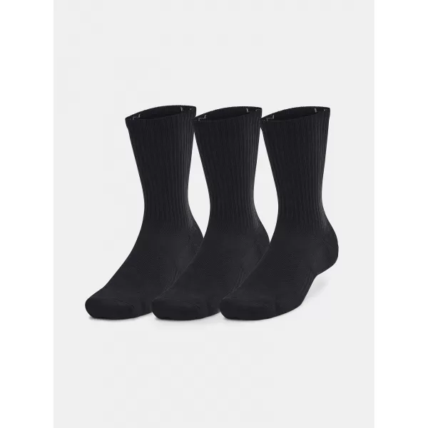  Čarape UNDER ARMOUR UNISEX UA TC 3PK CREW 1386311-001 CRNA 