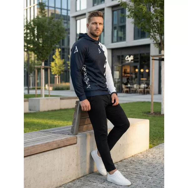  Muška premium funkcionalna majica ALTISPORT VOJ/ALM112MI01 CRNO-BIJELO 