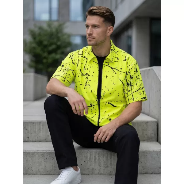  Muška vrhunska košulja ALTISPORT VOJ/ALM034KOS01 NEON ŽUTA 