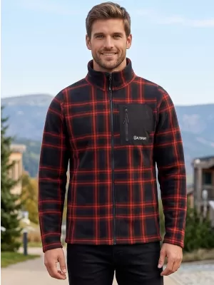 Muški sweatshirt ALTISPORT SERAN ČERVENÁ NARANČASTA