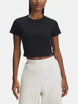 Ženska majica kratkih rukava UNDER ARMOUR UA RIVAL RIB BABY TEE 6000264-001 CRNA