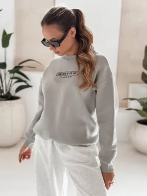 Ženska majica DSTREET BY1230 SVIJETLO SIVE BOJE