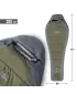 Vreća za spavanje PENTAGON MUMMY SLEEPING BAG 360GR/M² D19003 SMEĐE SIVA/MJEŠ
