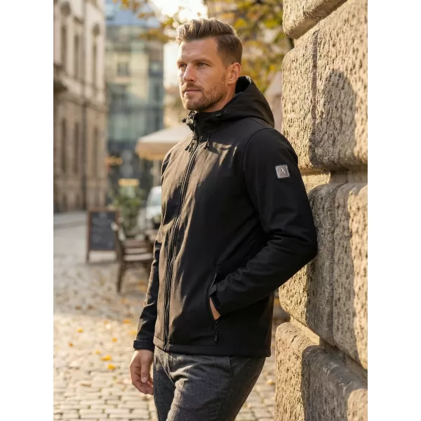  Muška softshell jakna ALTISPORT NEWET CRNA 