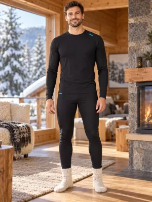 Muški termo set ALTISPORT GAIN CRNA