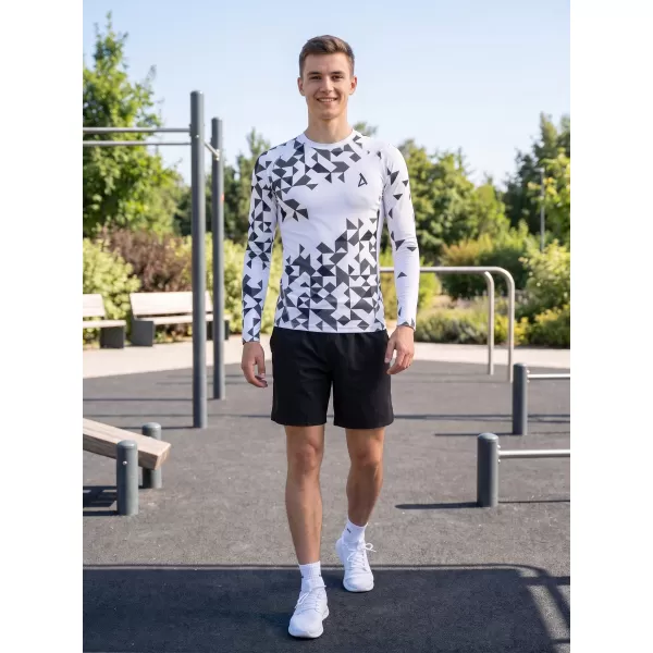  Muška premium funkcionalna kompresijska majica ALTISPORT VOJ/ALM108TR03 BIJELA 
