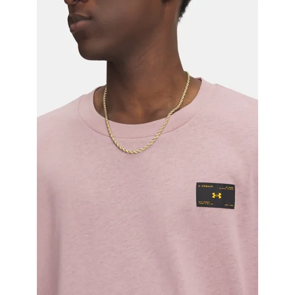  Muška majica kratkih rukava UNDER ARMOUR UA HWT WOVEN LABEL SS 6005668-673 RUŽIČASTA 