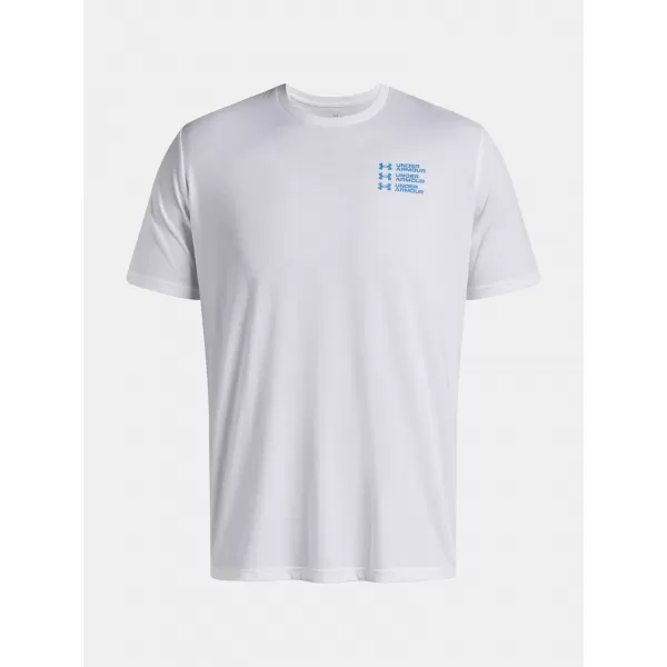  Muška majica kratkih rukava UNDER ARMOUR UA TRIPLE STACK LC LOGO SS BIJELA 