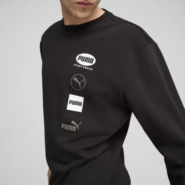  Muška dukserica PUMA POWER GRAPHIC CREW 68275101 PUMA CRNA 