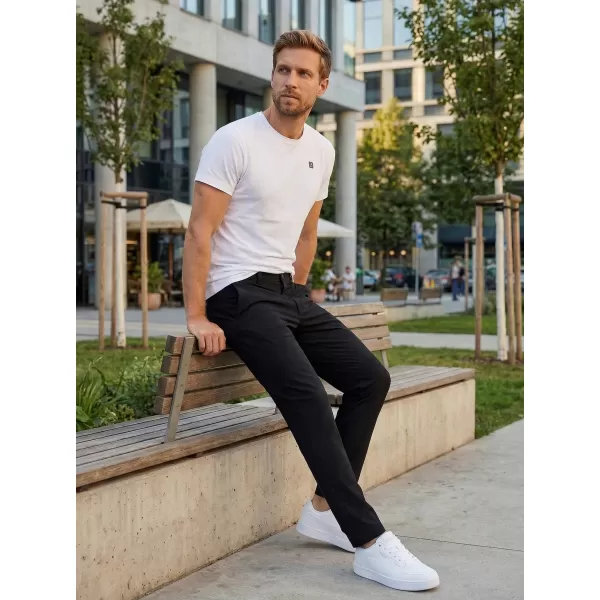  Muške hlače ALTISPORT ATS TROUSER SLIM-FIT CRNA 