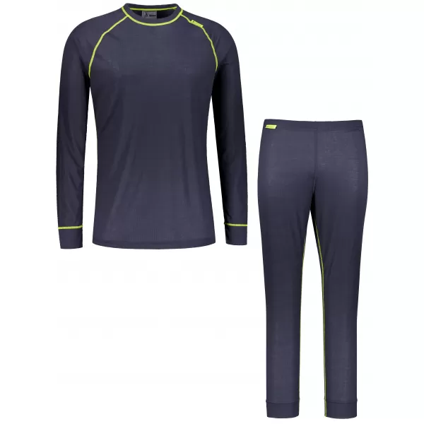  Muški termo set ALTISPORT GAIN TAMNO SIVA/LIMETA 