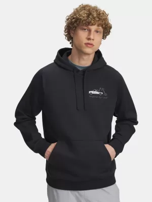 Muški sweatshirt UNDER ARMOUR UA RIVAL FLEECE HBR LOGO HD 6003955-001 CRNA