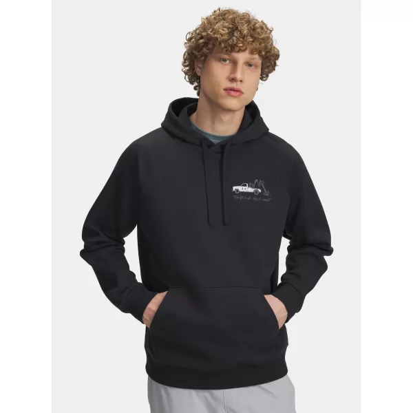 Muški sweatshirt UNDER ARMOUR UA RIVAL FLEECE HBR LOGO HD 6003955-001 CRNA 