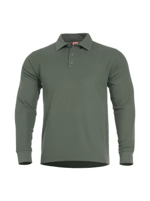 majica PENTAGON ANIKETOS LONG POLO K09013 KAMUFLAŽNO ZELENA