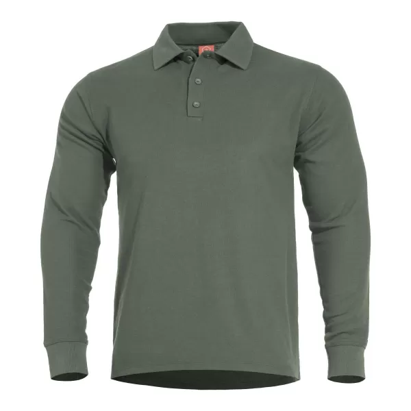  majica PENTAGON ANIKETOS LONG POLO K09013 KAMUFLAŽNO ZELENA 