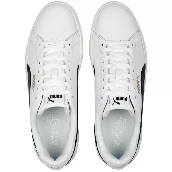  Muške cipele PUMA SMASH 3.0 L 39098703 PUMA BIJELA/CRNO/ZLATO/BJELOKOSTI 