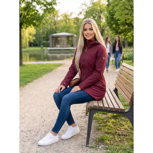  Ženska softshell jakna ALTISPORT GEMEE TAMNOCRVENA 
