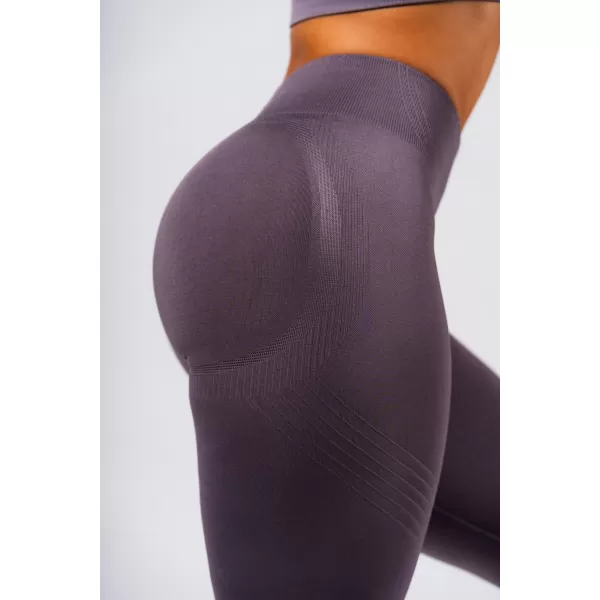  Oblikovanje bešavnih maksimalnih push-up tajica FLOW SEAMLESS 497 TAMNOSIVA Nebbia 
