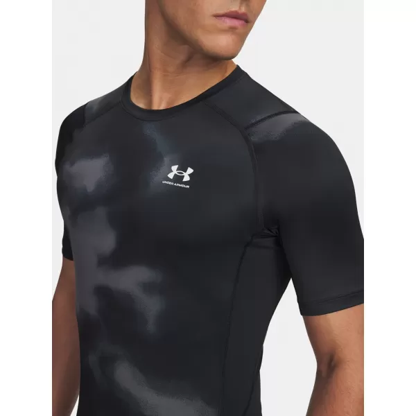  Muška majica kratkih rukava UNDER ARMOUR UA HG ARMOUR PRINTED SS 1383321-003 CRNA 
