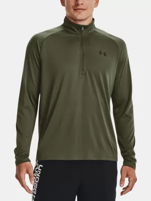Muška majica kratkih rukava UNDER ARMOUR UA TECH 2.0 1/2 ZIP 1328495-392 ZELENA