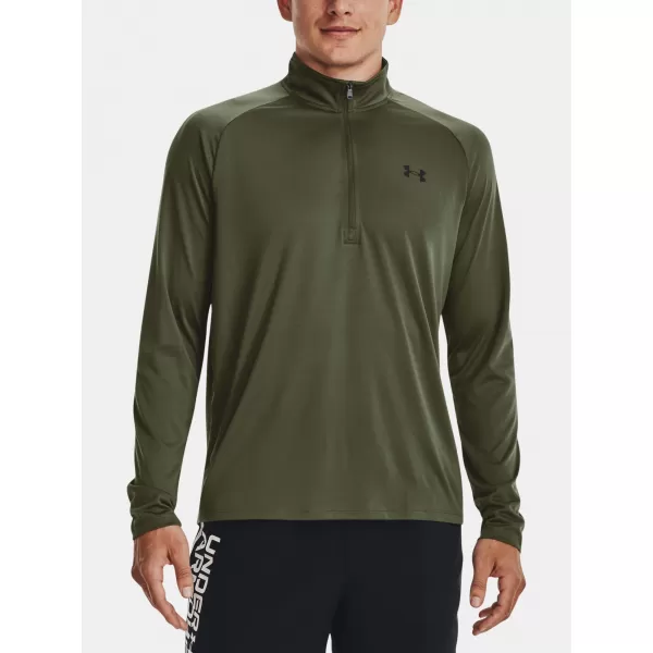  Muška majica kratkih rukava UNDER ARMOUR UA TECH 2.0 1/2 ZIP 1328495-392 ZELENA 