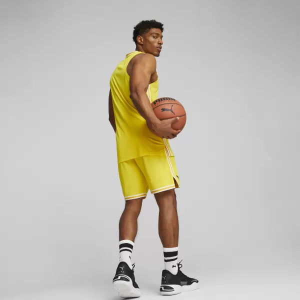  Muški dres PUMA HOOPS TEAM GAME JERSEY 67662805 CYBER ​​ŽUTA 
