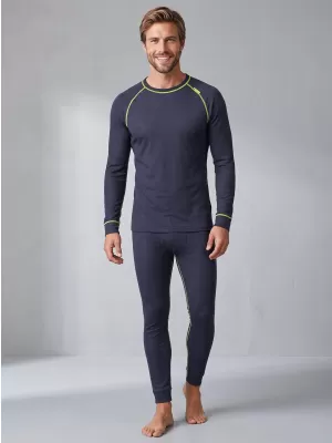 Muški termo set ALTISPORT GAIN TAMNO SIVA/LIMETA