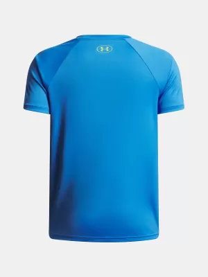 Majica za dječake UNDER ARMOUR UA TECH SPLIT WORDMARK SS 1383010-402 PLAVA