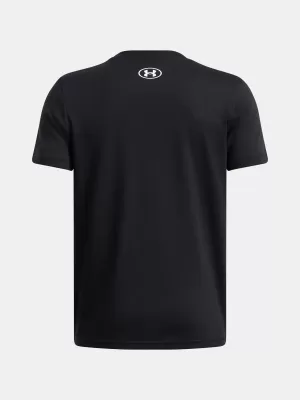Majica za dječake UNDER ARMOUR UA B LOGO WORDMARK SS 1389963-001 CRNA