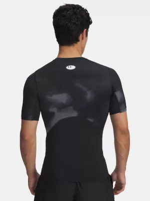 Muška majica kratkih rukava UNDER ARMOUR UA HG ARMOUR PRINTED SS 1383321-003 CRNA