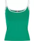 Ženska majica bez rukava URBAN CLASSICS TB7485A ŽABA ZELENA/BIJELA/BIJELA/CRNA