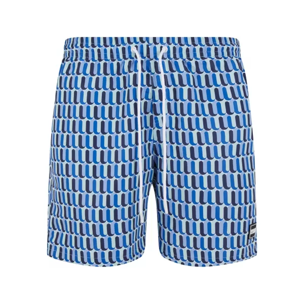  Kupne kratke hlače URBAN CLASSICS TB2679 PLAVI RETRO UZORAK 