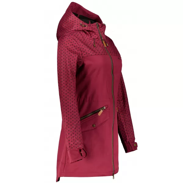  Ženska softshell jakna ALTISPORT GEMEE TAMNOCRVENA 