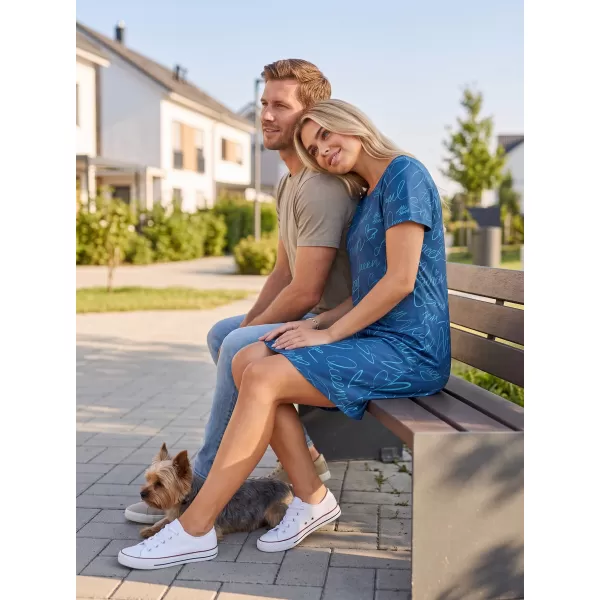  Ženska produžena premium majica ALTISPORT VOJ/ALW084SAT02 PLAVA 