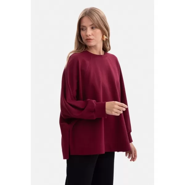  Ženski sweatshirt BEWEAR B306 TAMNOCRVENA 