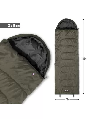Vreća za spavanje PENTAGON MAJOR SLEEPING BAG 370GR/M² D19002 SMEĐE SIVA