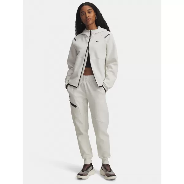  Ženske trenirke UNDER ARMOUR UNSTOPPABLE FLC JOGGER 1379846-110 BIJELA 