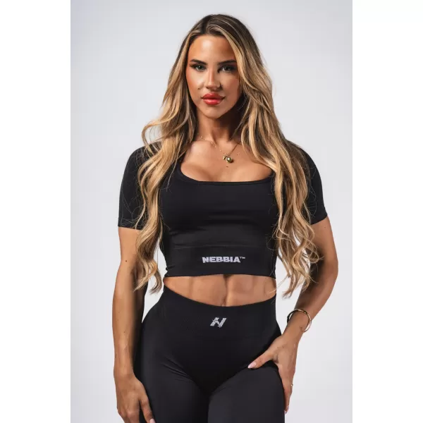  Bešavni top za oblikovanje FLOW SEAMLESS 499 BLACK Nebbia 