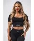 Bešavni top za oblikovanje FLOW SEAMLESS 499 BLACK Nebbia