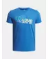 Majica za dječake UNDER ARMOUR OVERLAY WM SS PLAVA